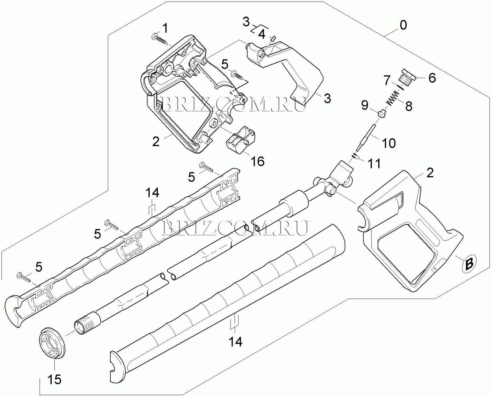 Pучной пистолет-распылитель (0.115-537.0)
