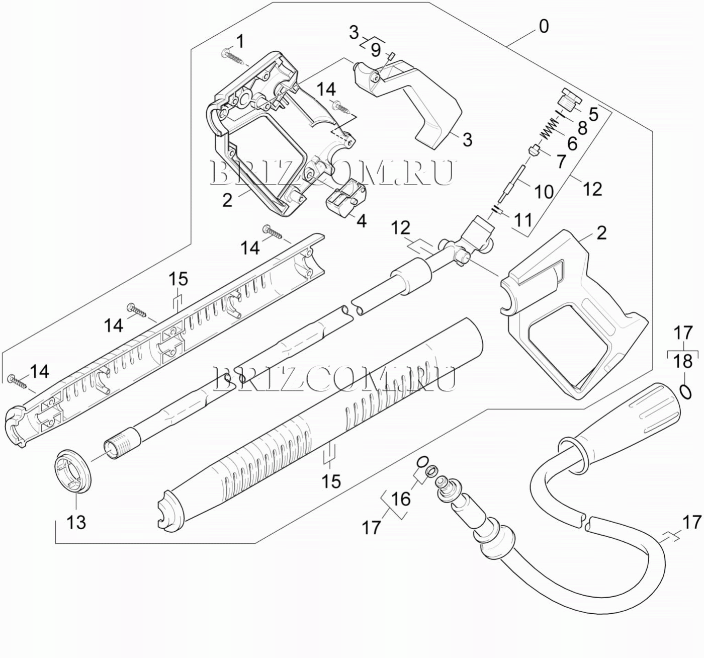 Pучной пистолет-распылитель (0.114-126.0)