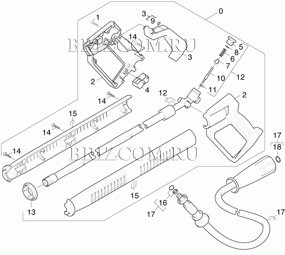 Pучной пистолет-распылитель (0.146-925.0)