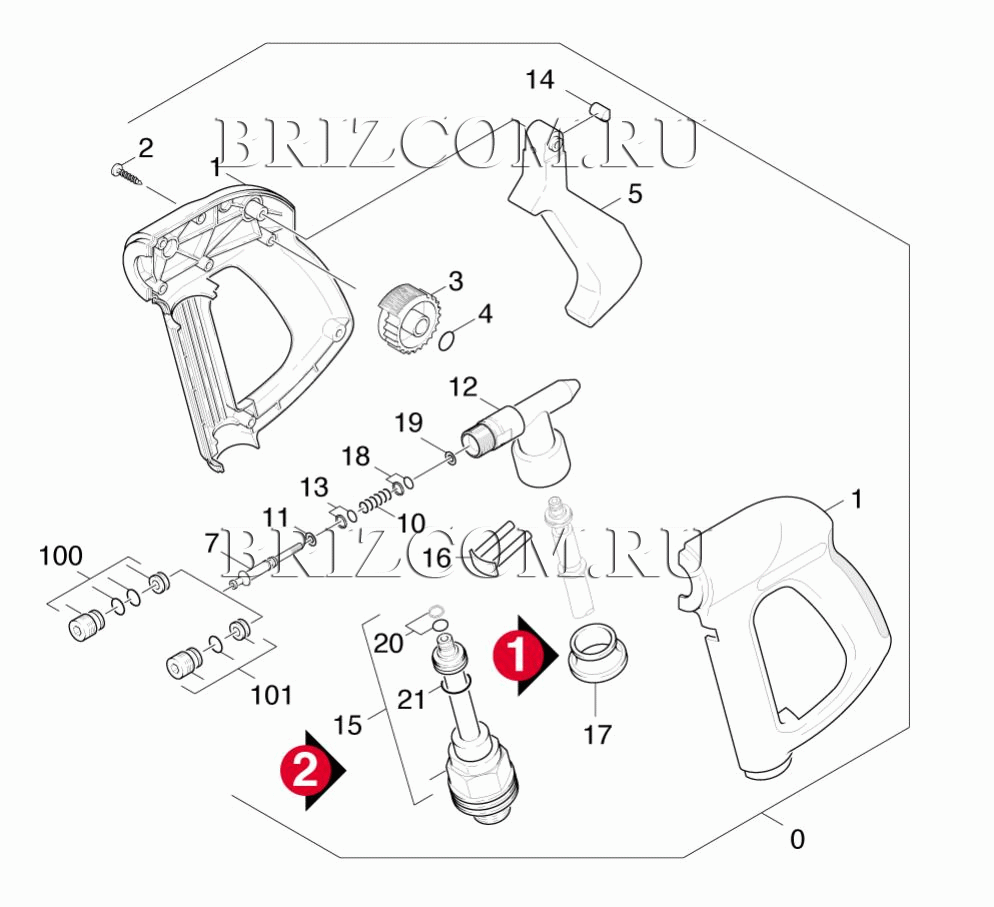 Pучной пистолет-распылитель (0.148-358.0)