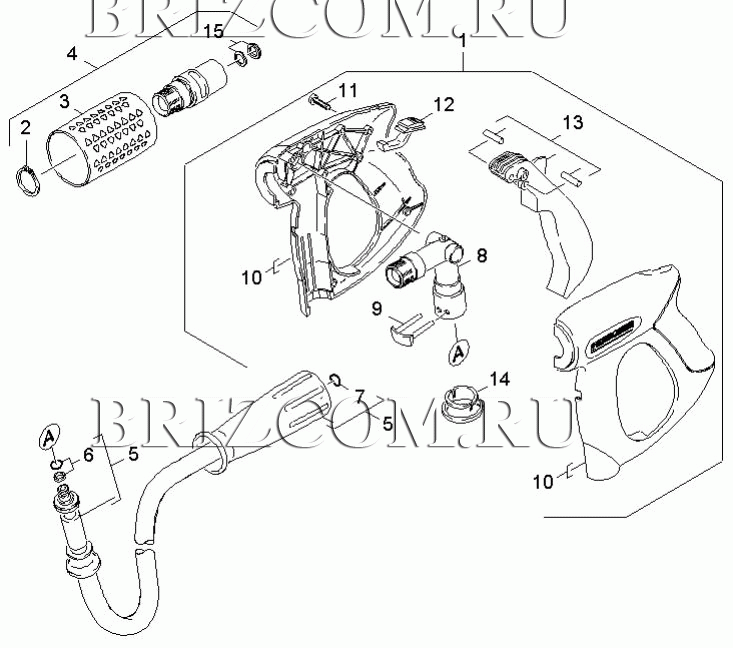 Pучной пистолет-распылитель (0.113-043.0)