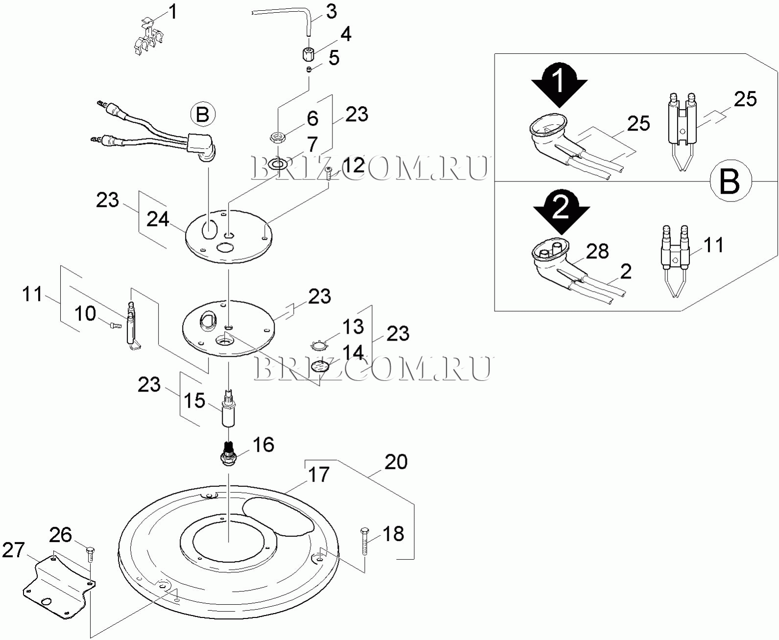 Крышка горелки (0.131-037.0)