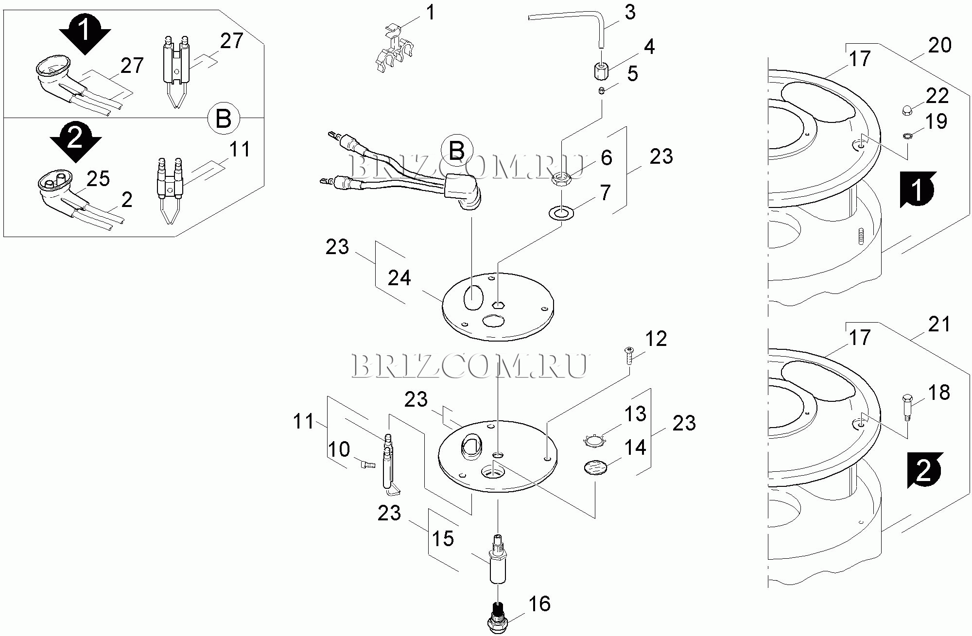 Крышка горелки (0.131-364.0)