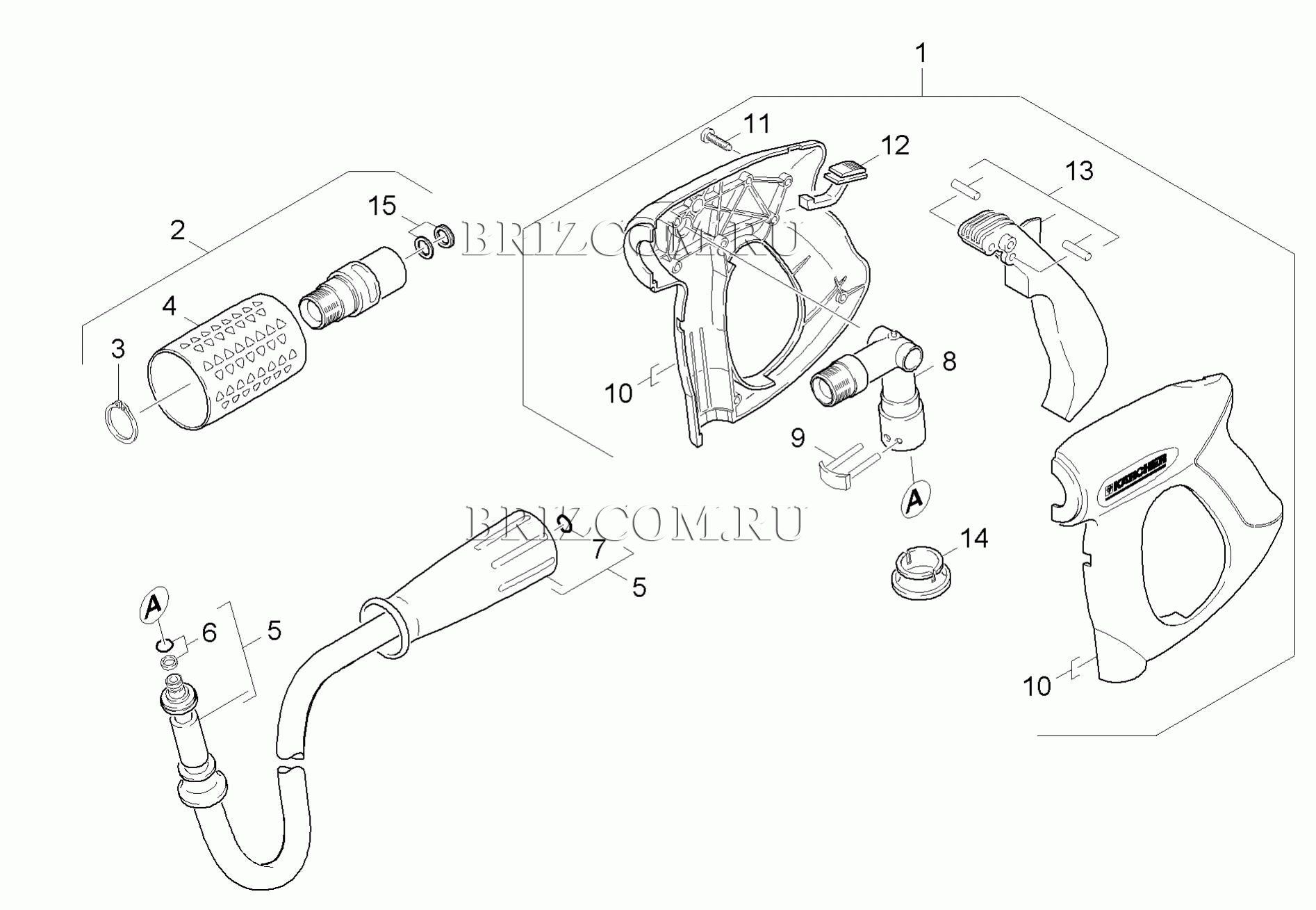 Pучной пистолет-распылитель (0.104-502.0)