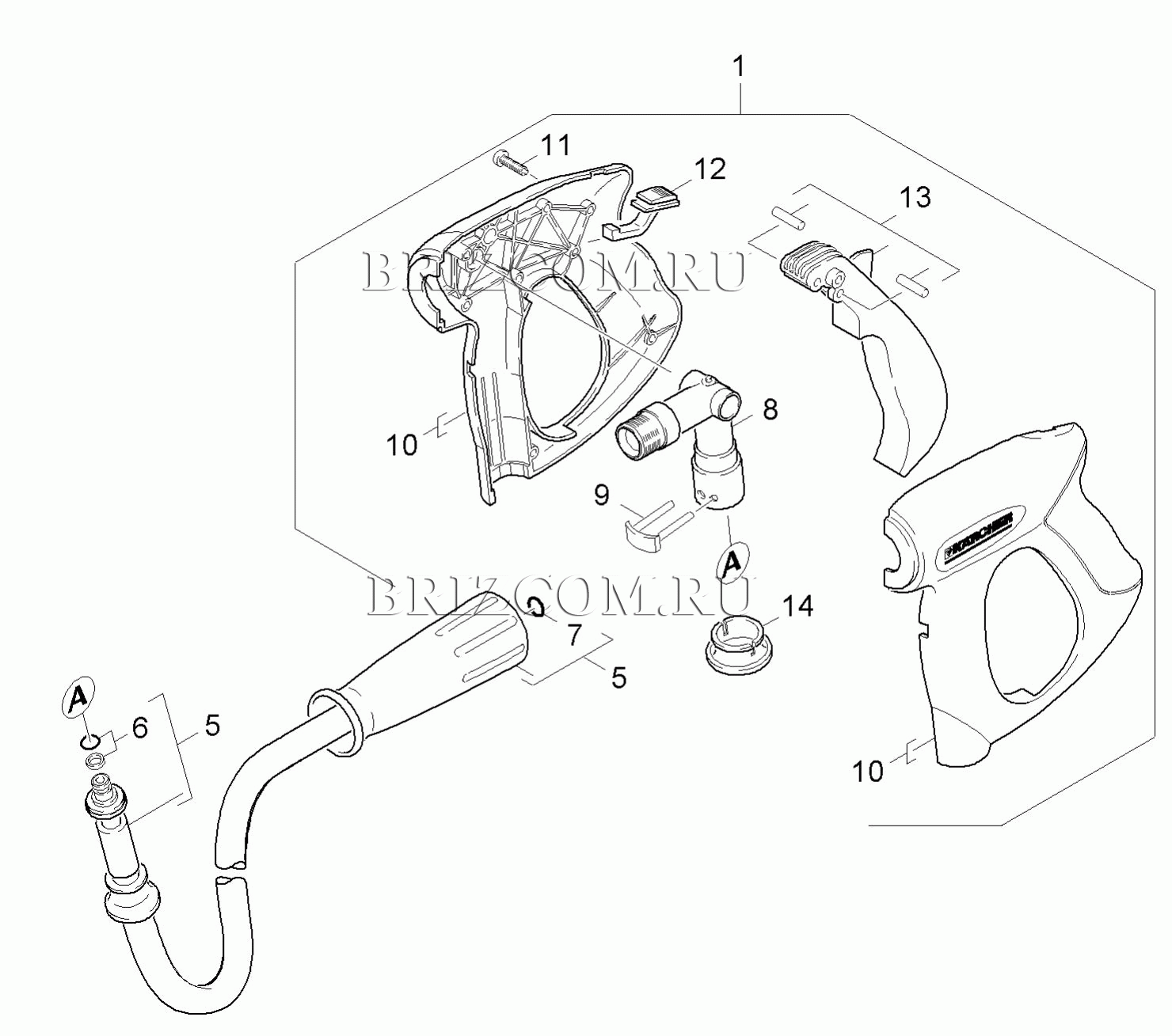 Pучной пистолет-распылитель (0.113-521.0)