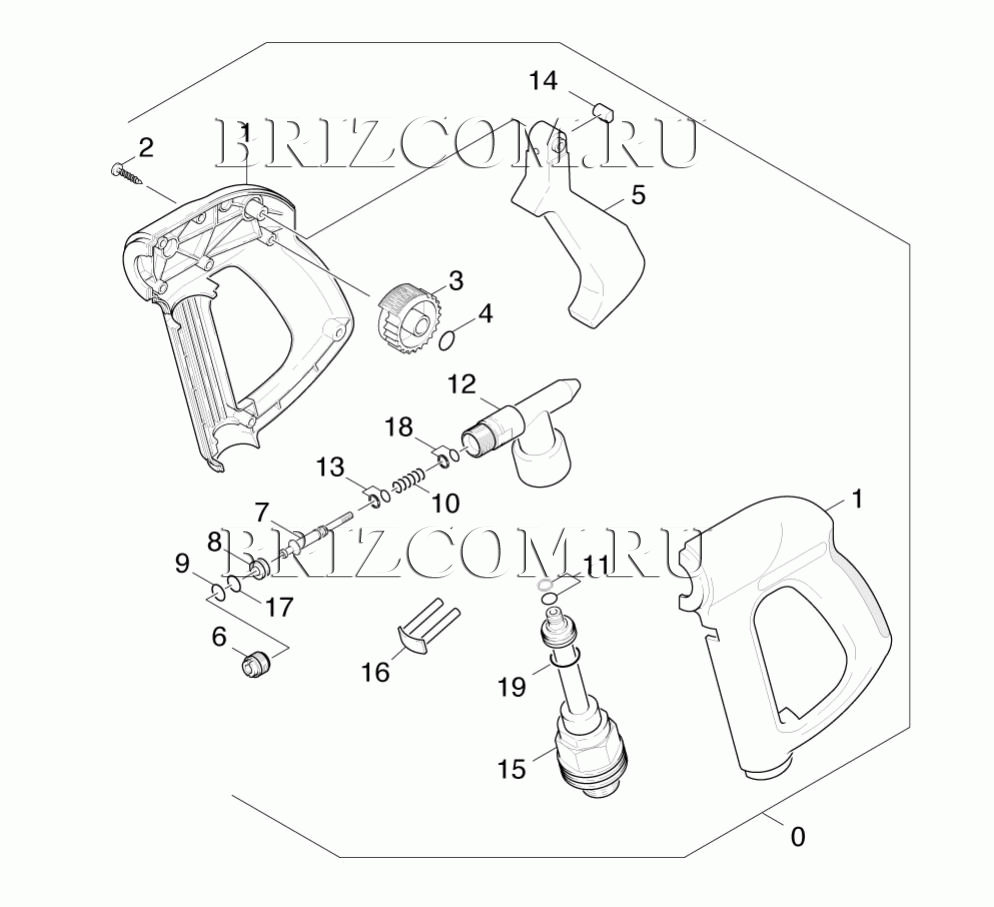 Pучной пистолет-распылитель (0.147-955.0)