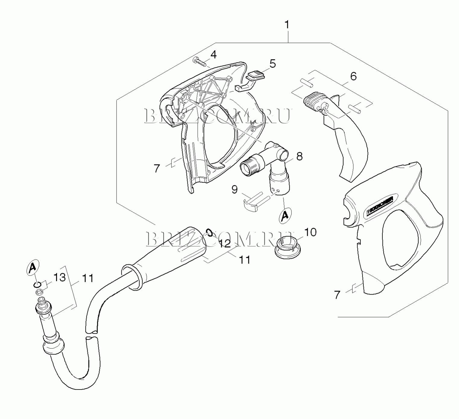 Pучной пистолет-распылитель (0.148-963.0)