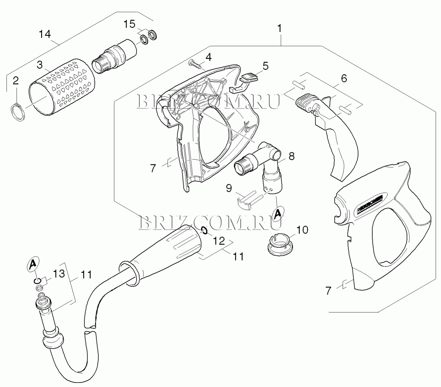 Pучной пистолет-распылитель (0.125-089.0)