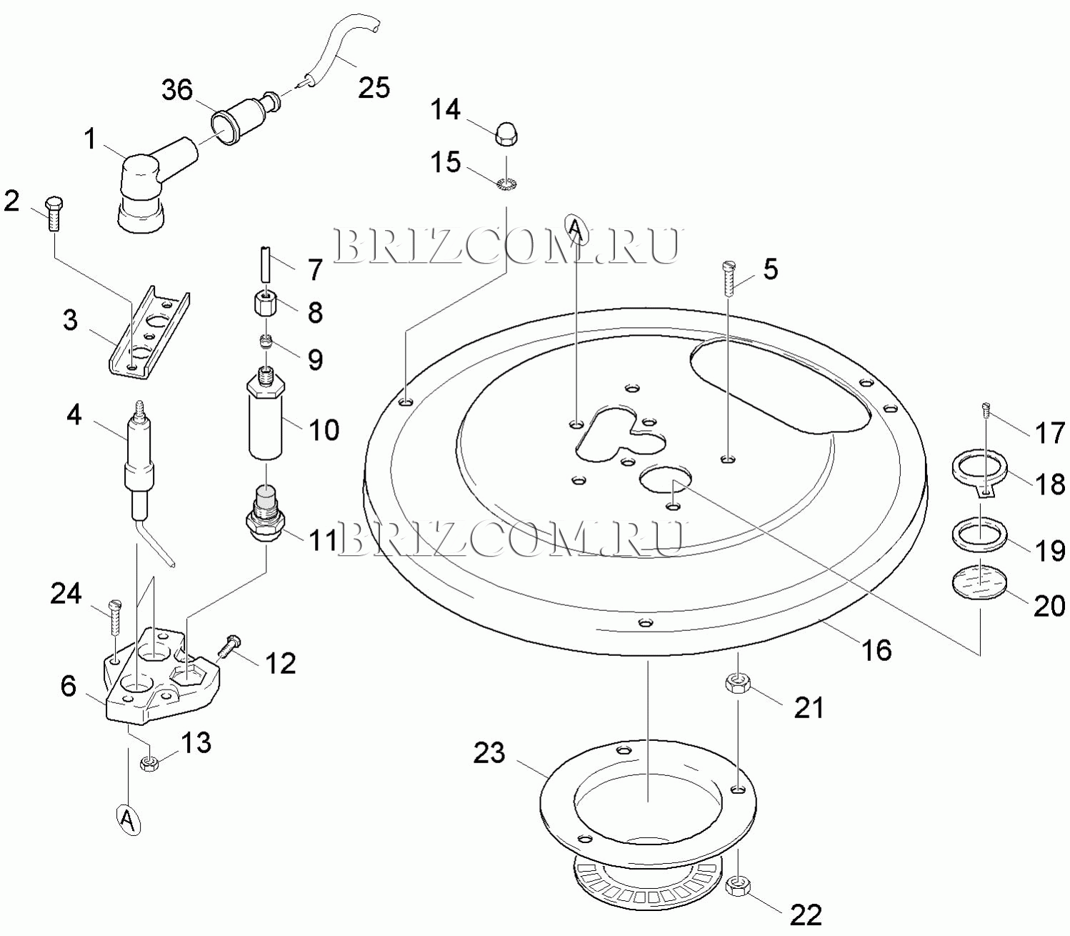 Крышка горелки (0.105-739.0)