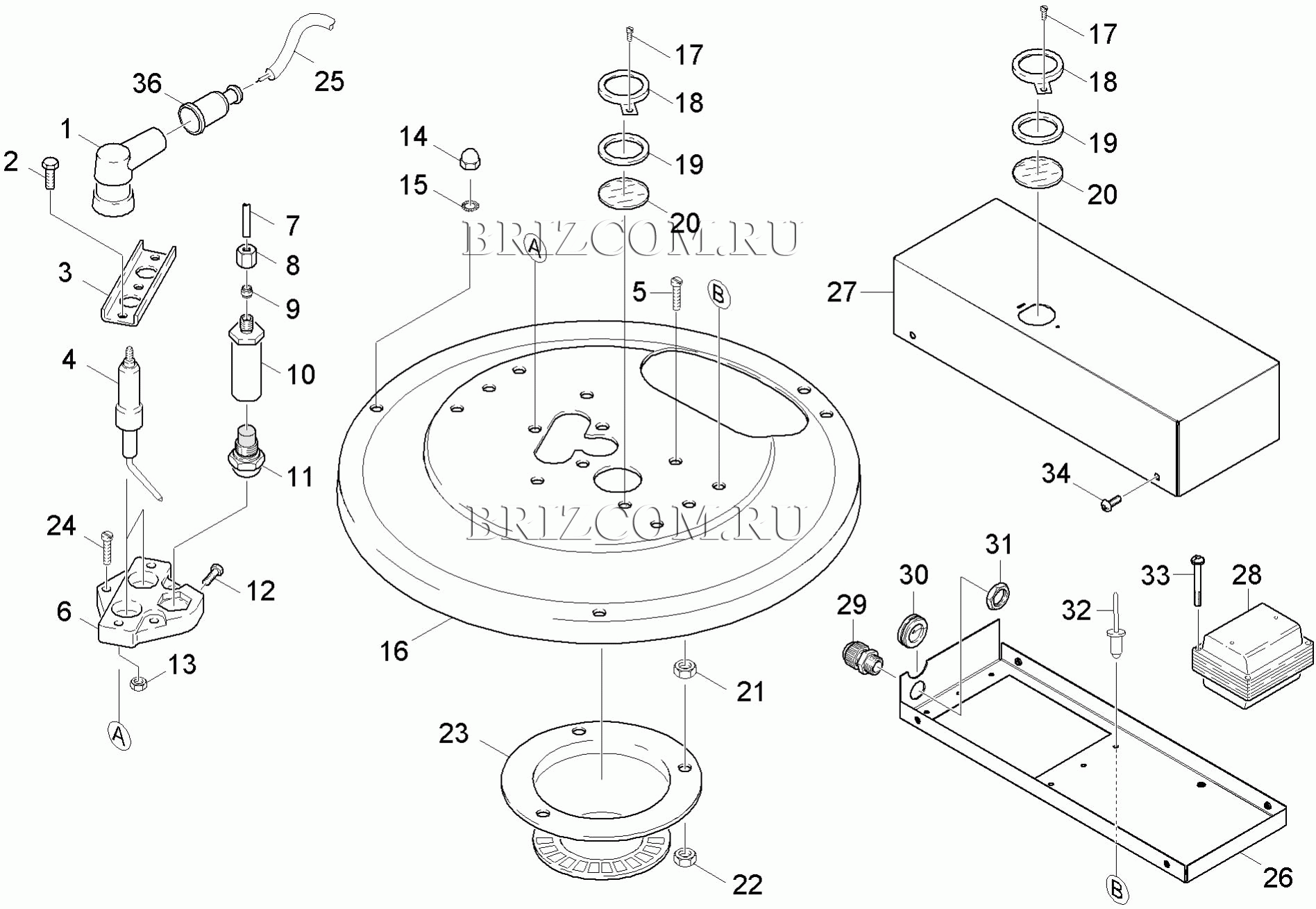 Крышка горелки (0.108-965.0)