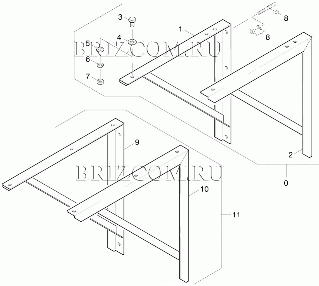 Стенной кронштейн (0.196-646.0)