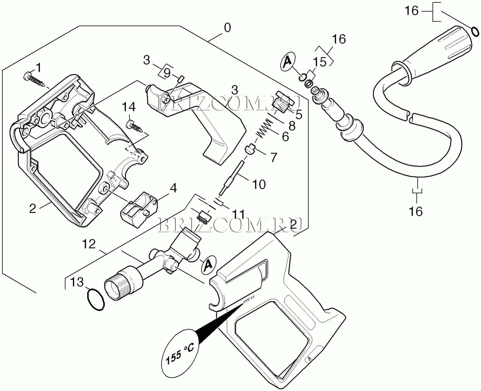 Pучной пистолет-распылитель (0.148-052.0)