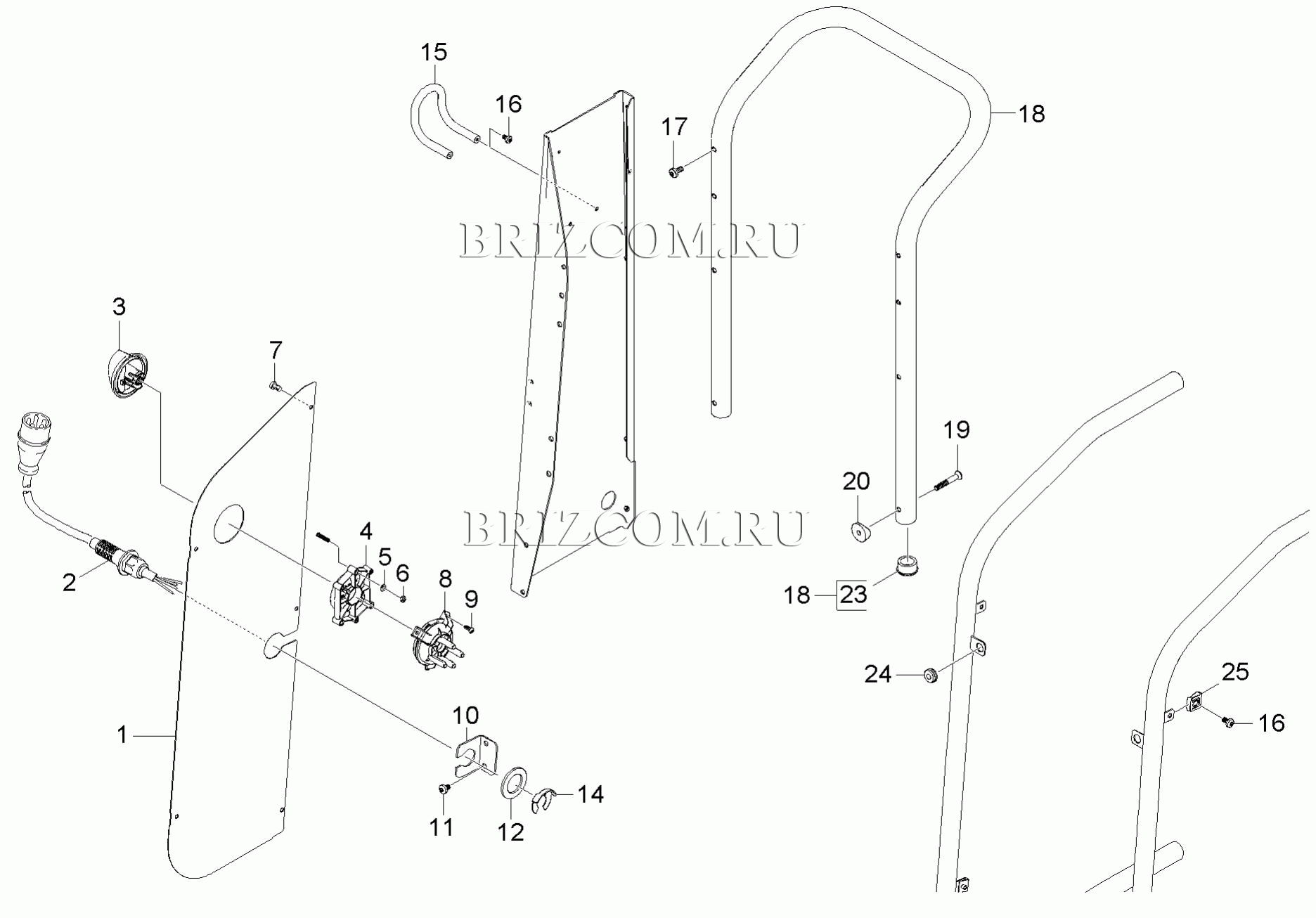 Боковой брызговик слева (0.105-788.0)