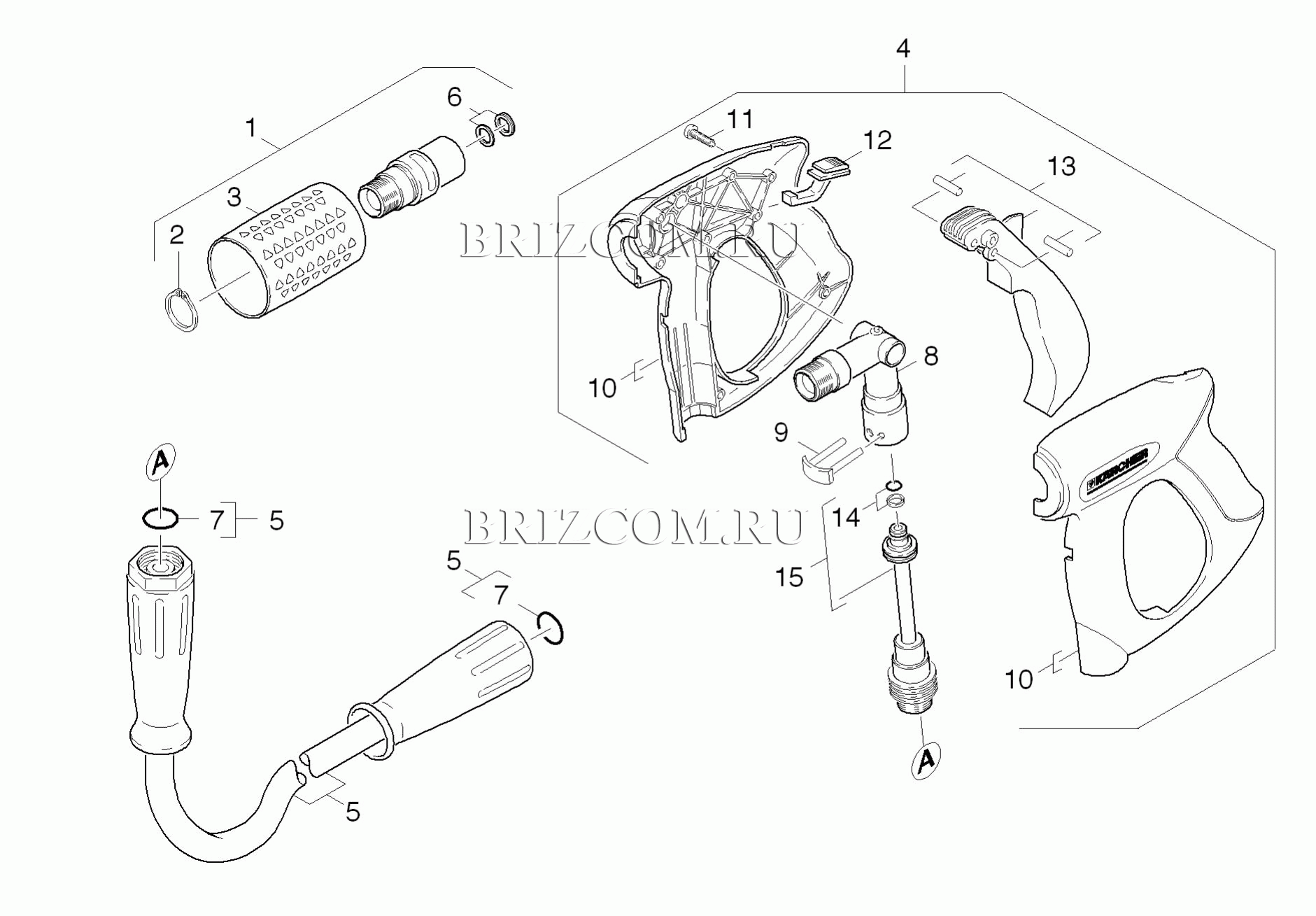 Pучной пистолет-распылитель (0.148-641.0)