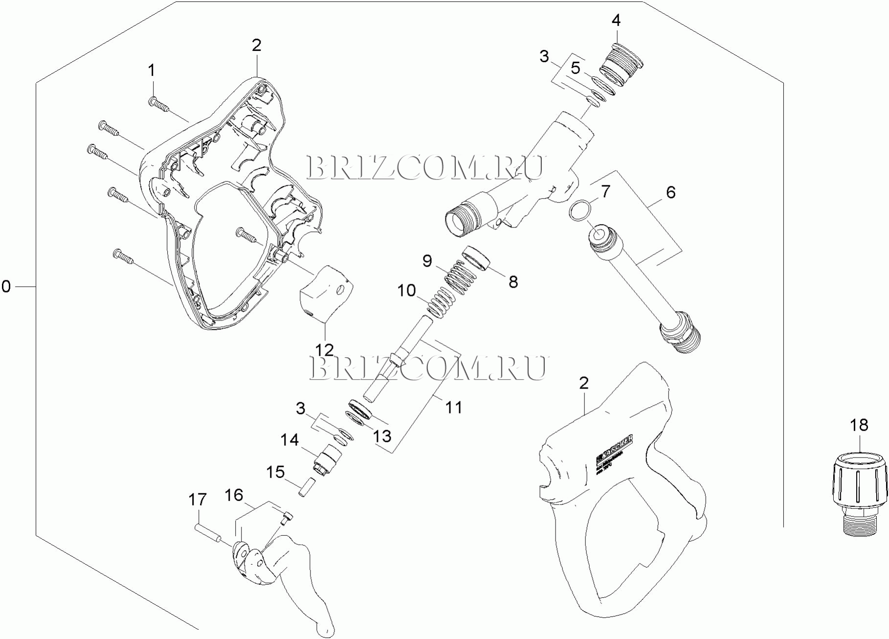 Pучной пистолет-распылитель (0.109-251.0)