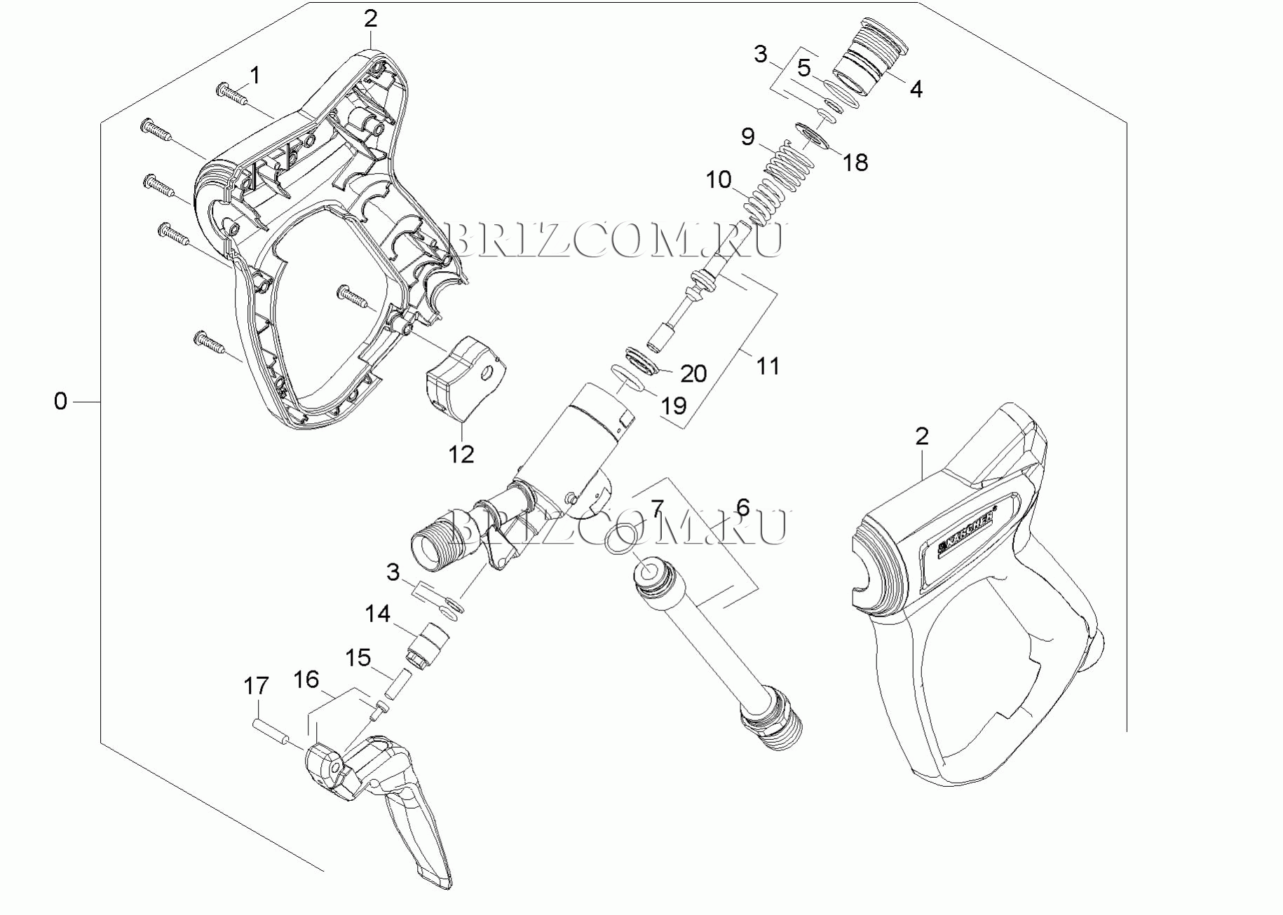 Pучной пистолет-распылитель (0.115-389.0)