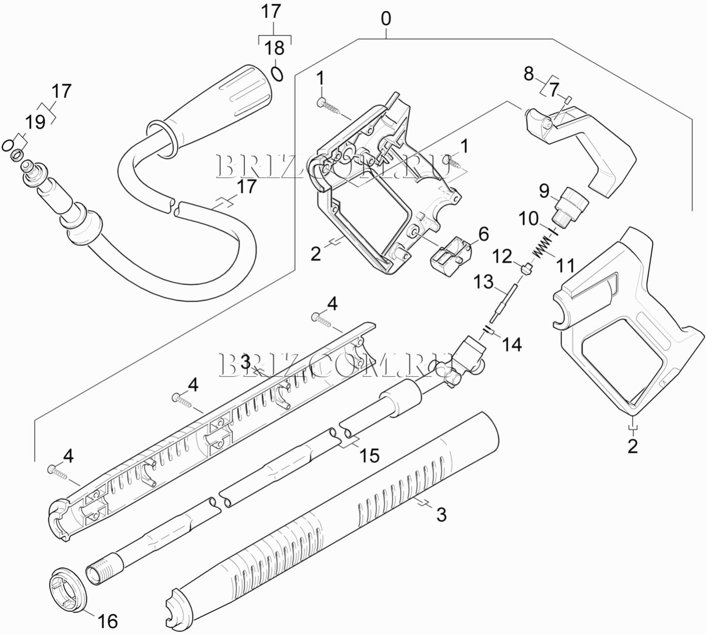 Pучной пистолет-распылитель (0.114-122.0)