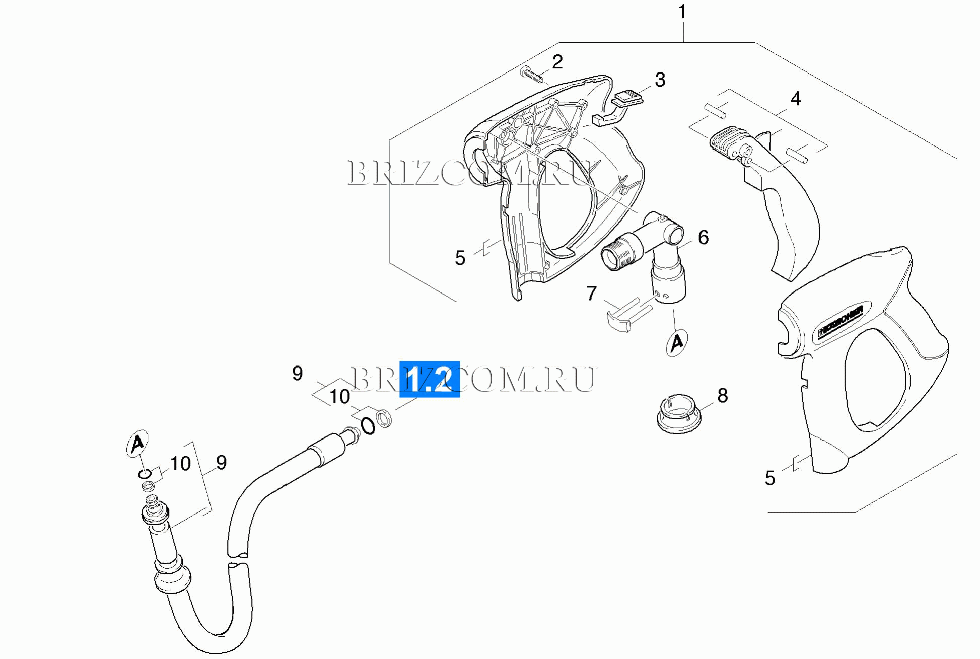 Pучной пистолет-распылитель (0.148-905.0)