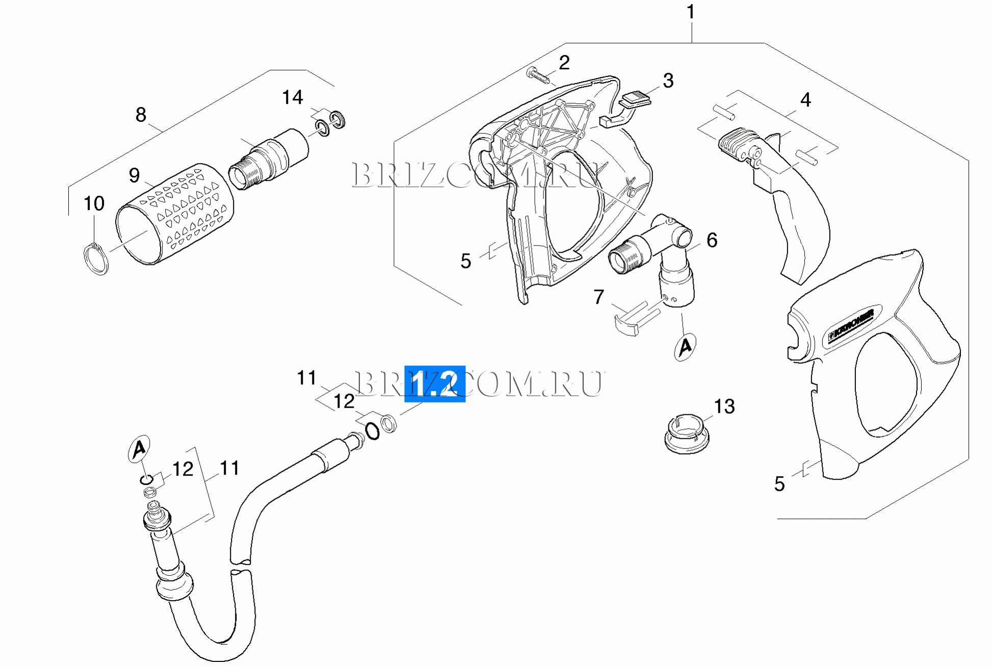 Pучной пистолет-распылитель (0.146-015.0)