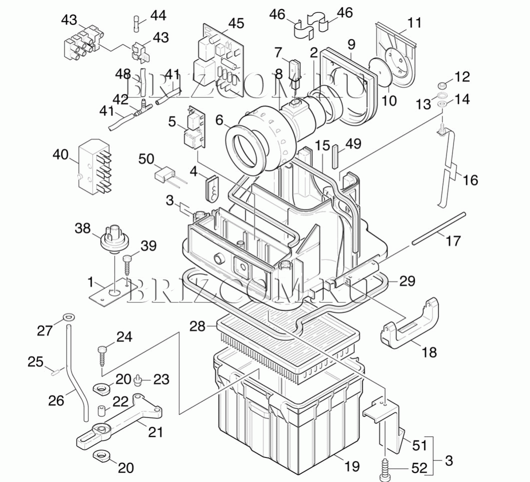 Корпус внутренние детали (0.161-168.0)