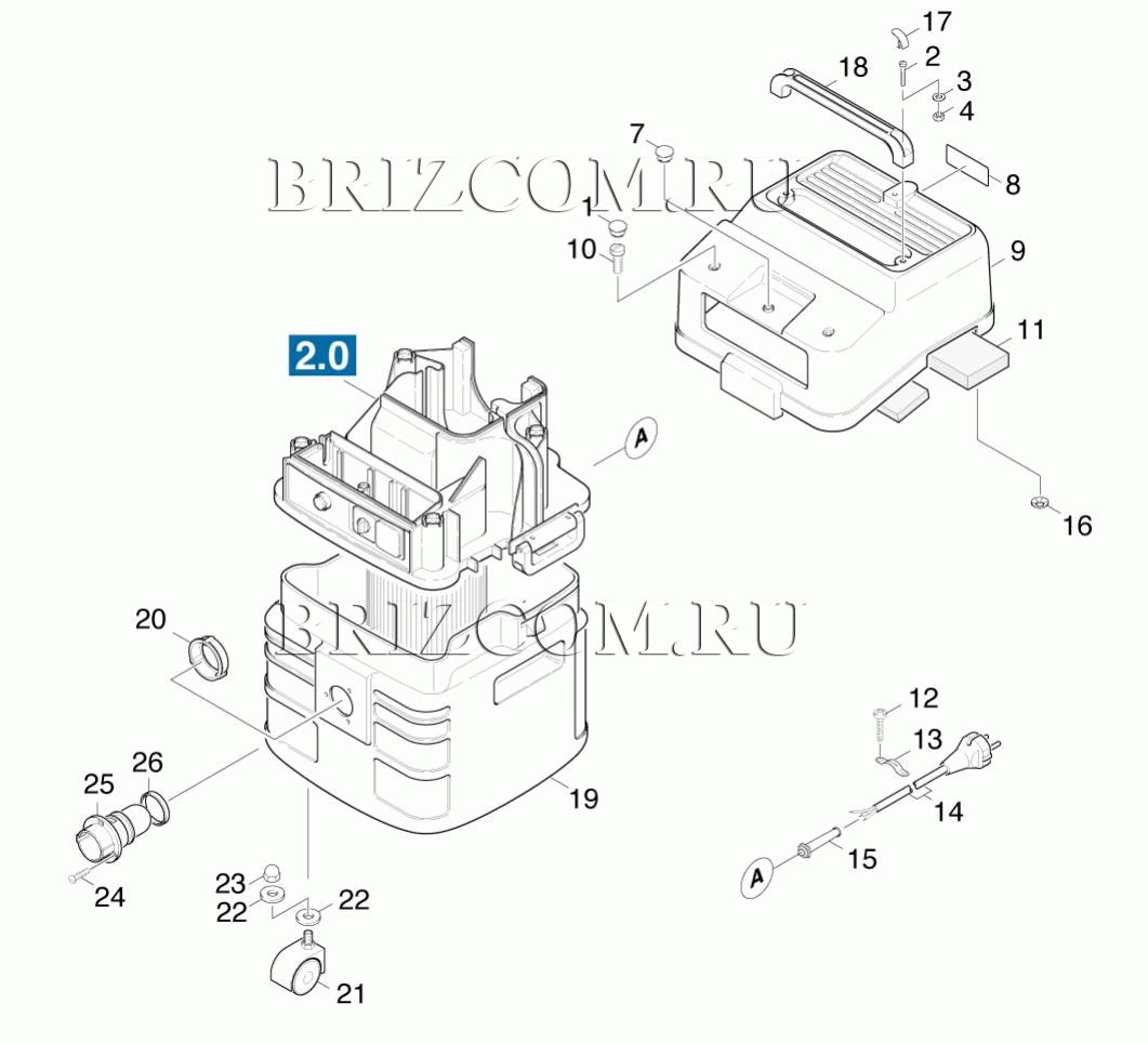 Корпус наружная деталь (0.161-170.0)