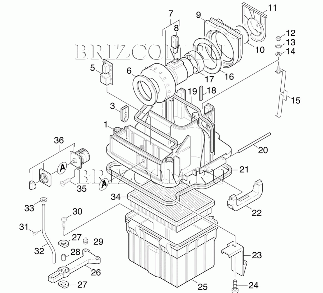 Корпус внутренние детали (0.161-160.0)