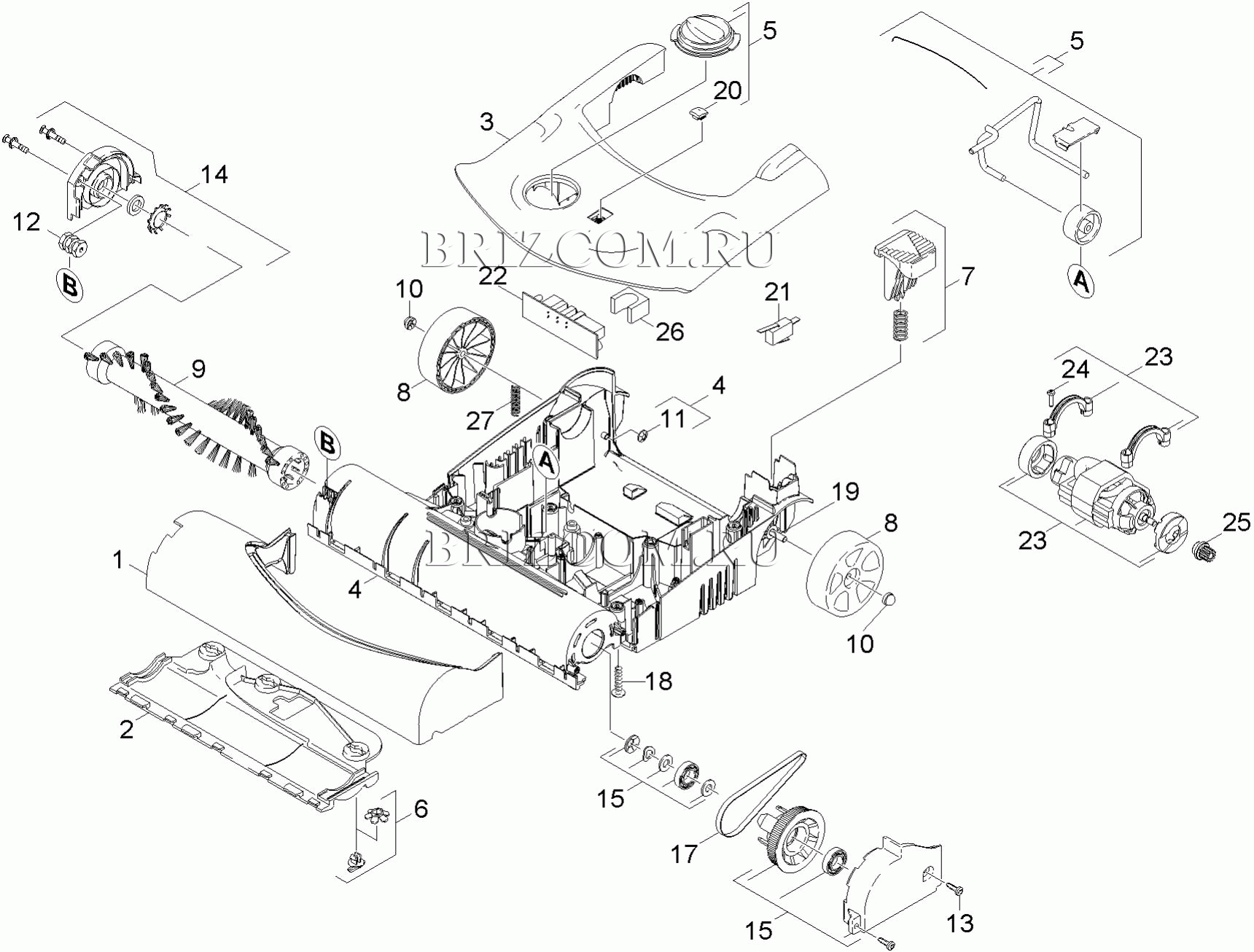 Верхняя часть щетки (0.165-428.0)
