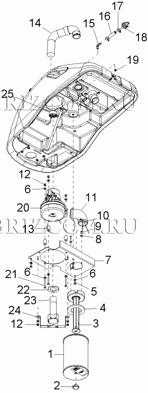 Турбина и фильтр (0.165-777.0)