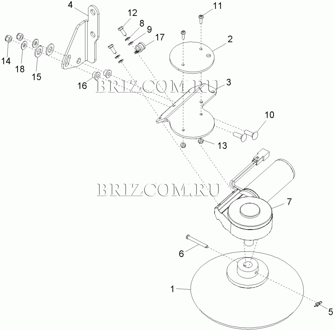 Привод и щетка (0.165-792.0)