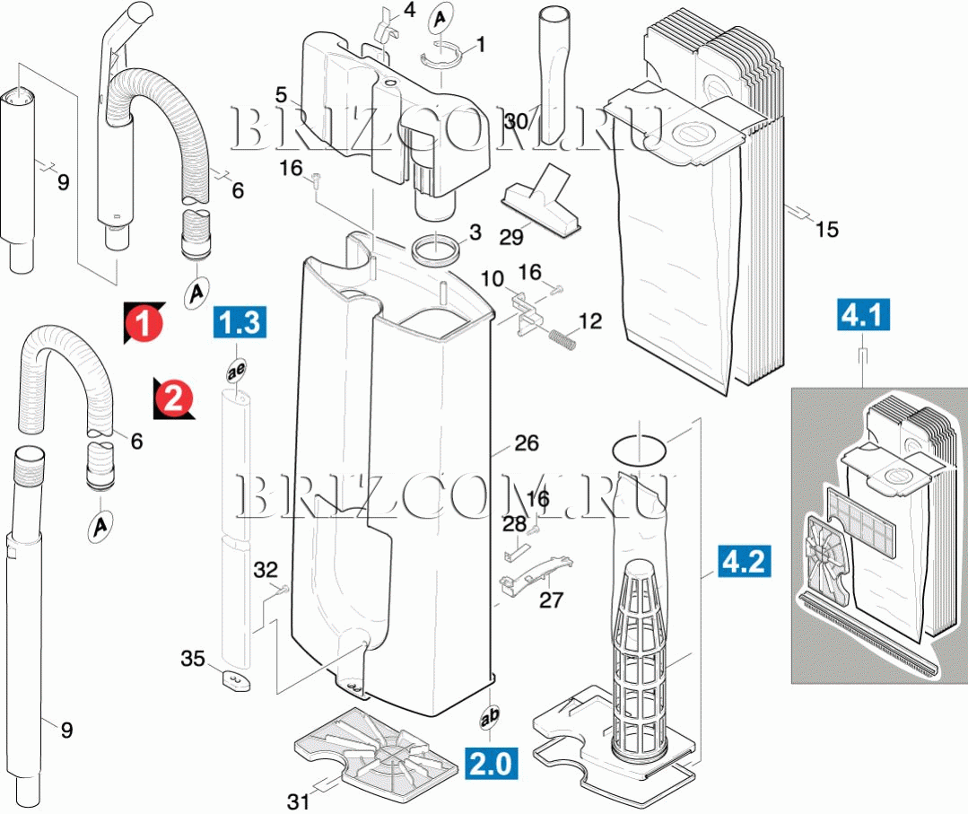 Верхняя часть детали CW100 (0.163-770.0)