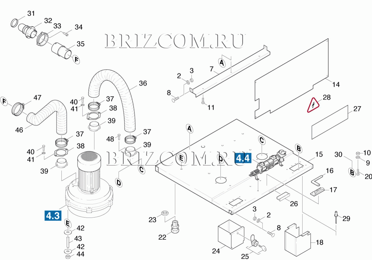 Основная пластина турбина (0.163-006.0)