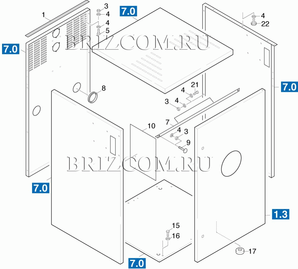 Рамка обшивка листовой металл (0.163-004.0)