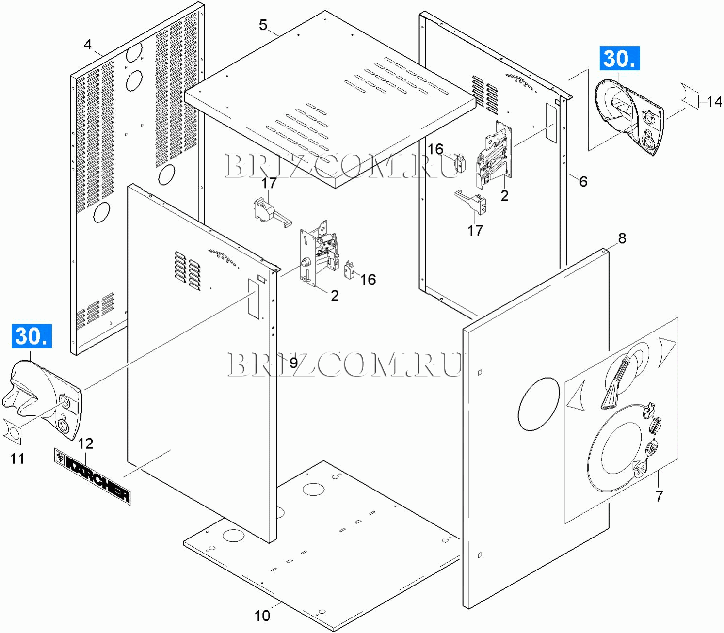 Рамка детали из листового металла (0.166-087.0)