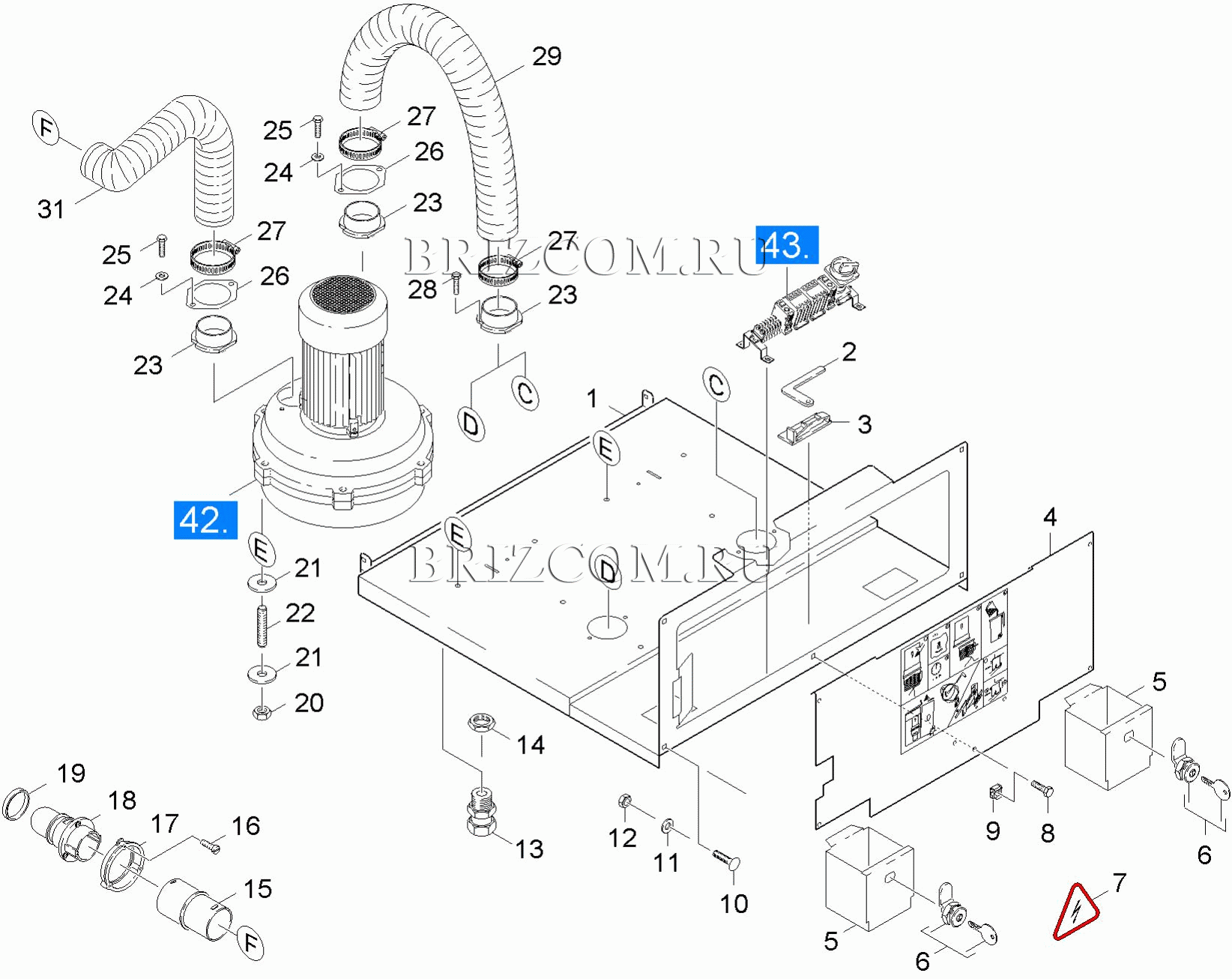 Основная пластина турбина (0.166-095.0)