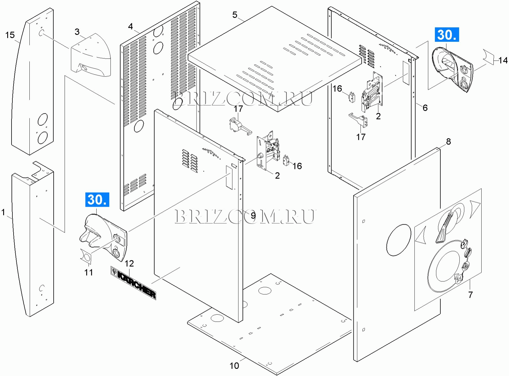 Рамка детали из листового металла (0.166-097.0)