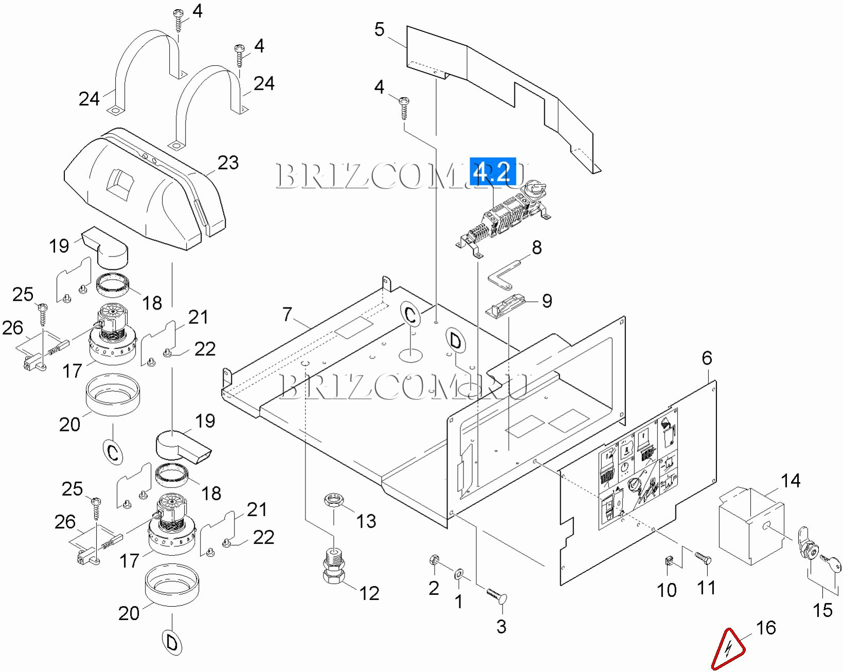 Основная пластина турбина (0.165-840.0)