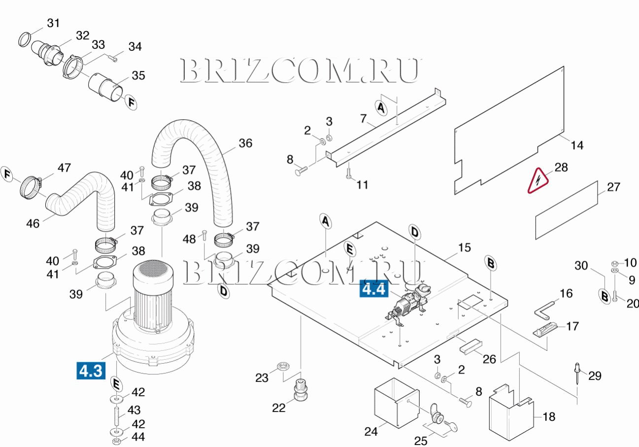 Основная пластина турбина (0.163-017.0)