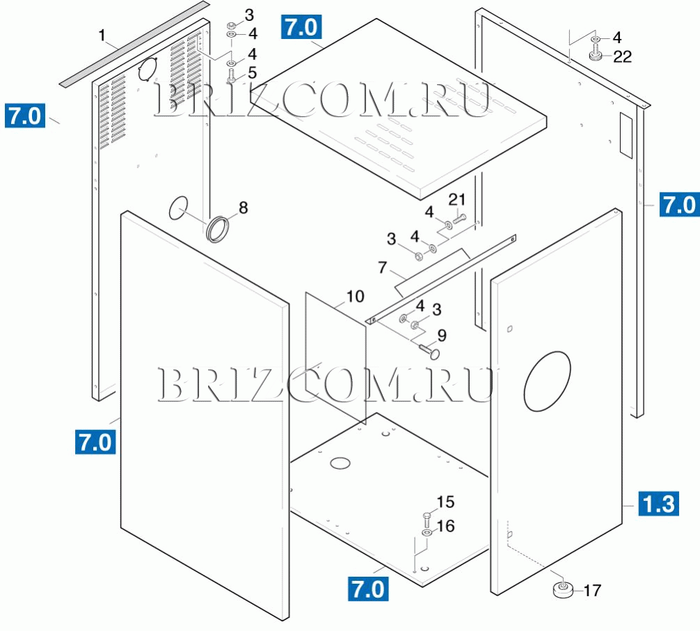 Рамка обшивка листовой металл (0.161-946.0)