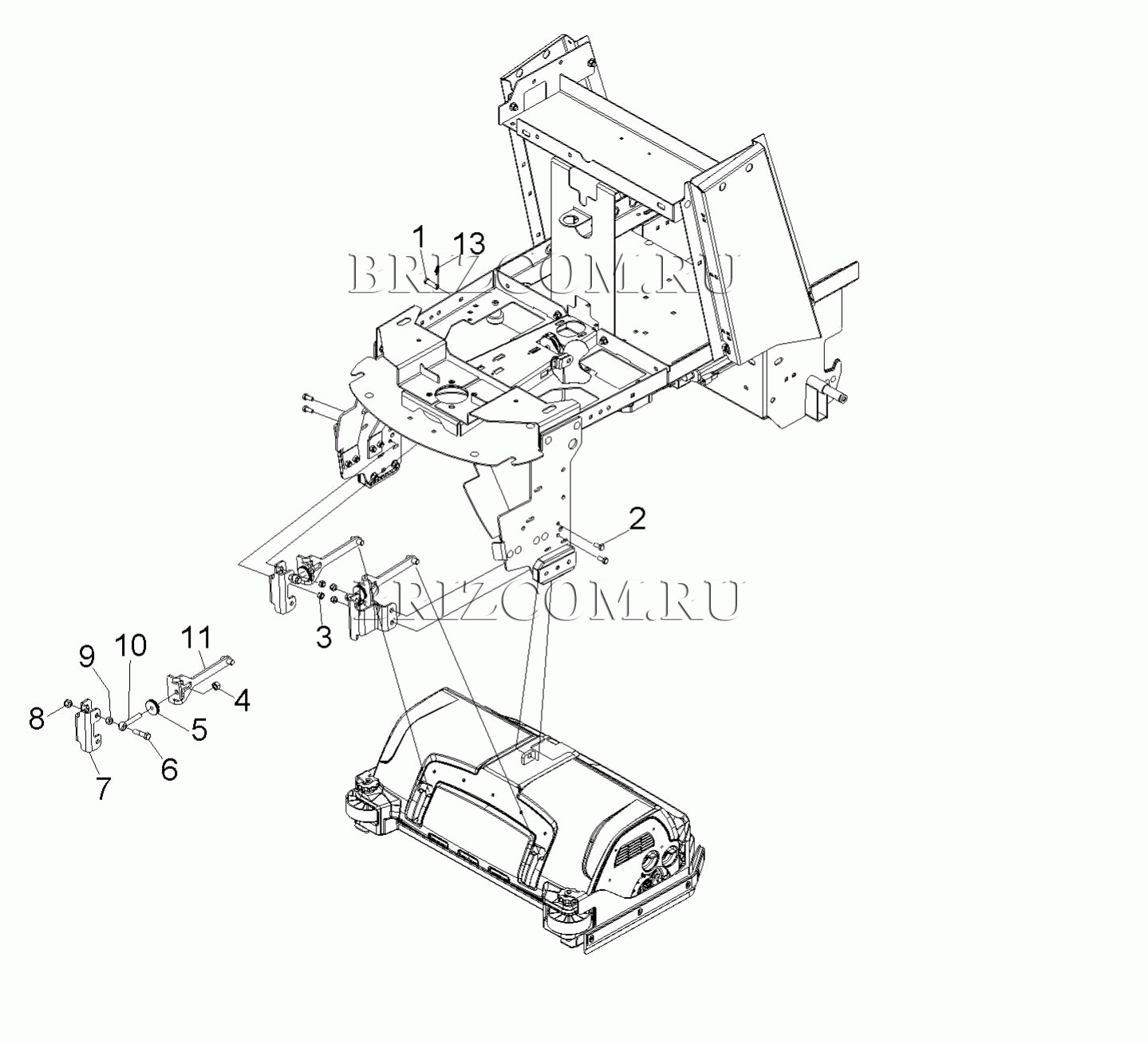 Верхняя часть насадки крепление (0.201-323.0)