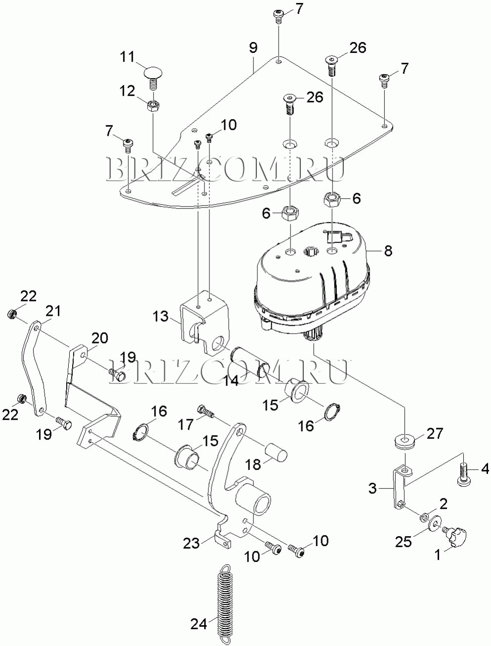 Педаль колпак для крупной грязи (0.208-811.0)