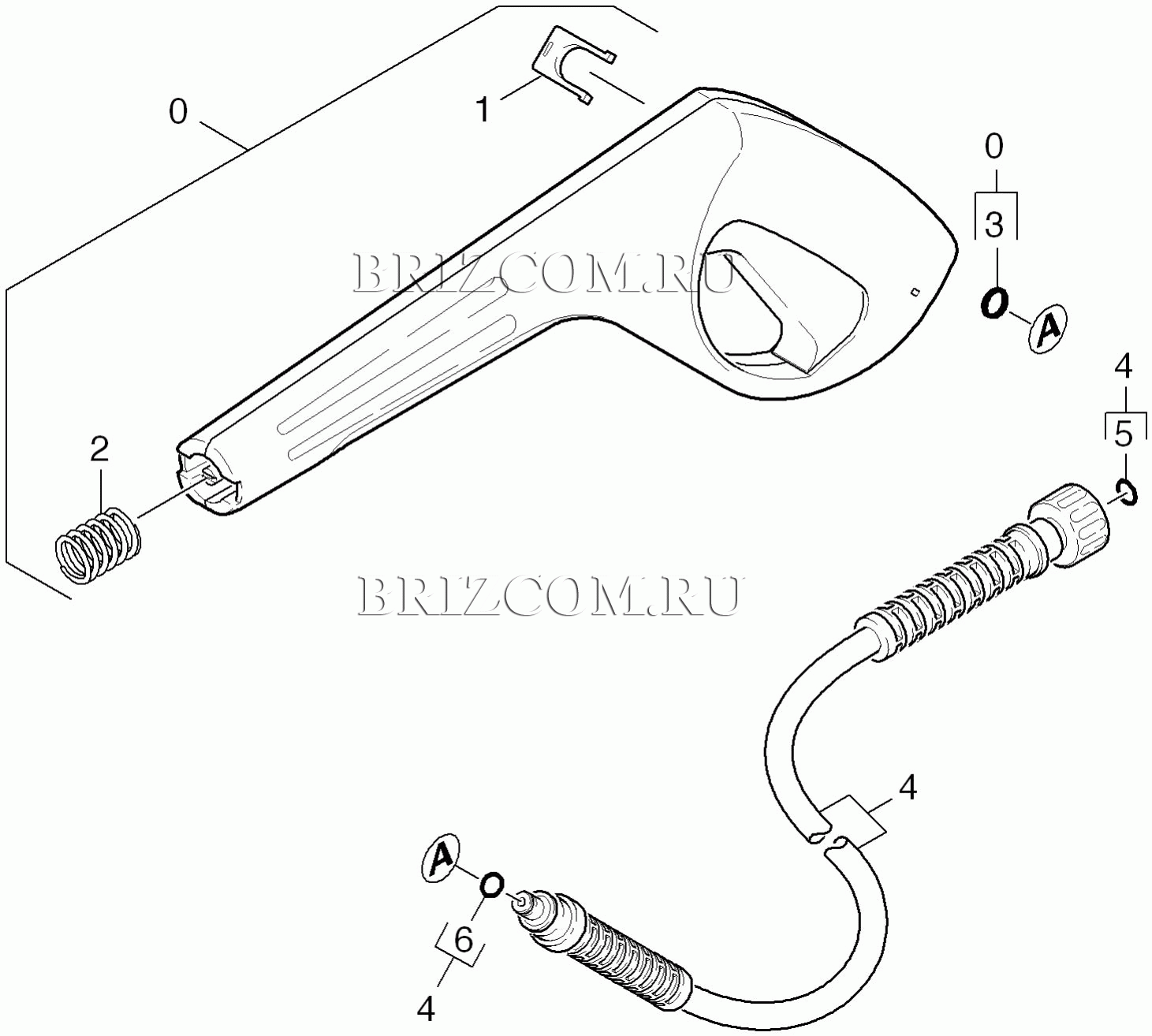 Pучной пистолет-распылитель (0.107-721.0)