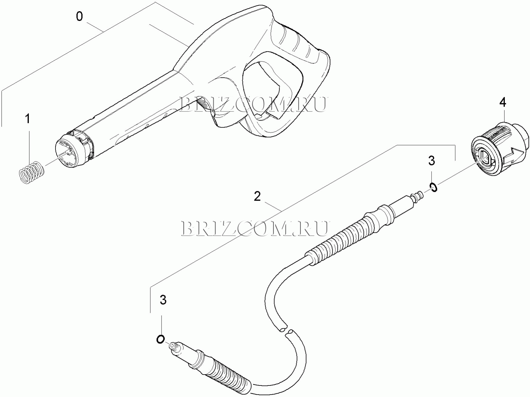 Pучной пистолет-распылитель (0.110-095.0)