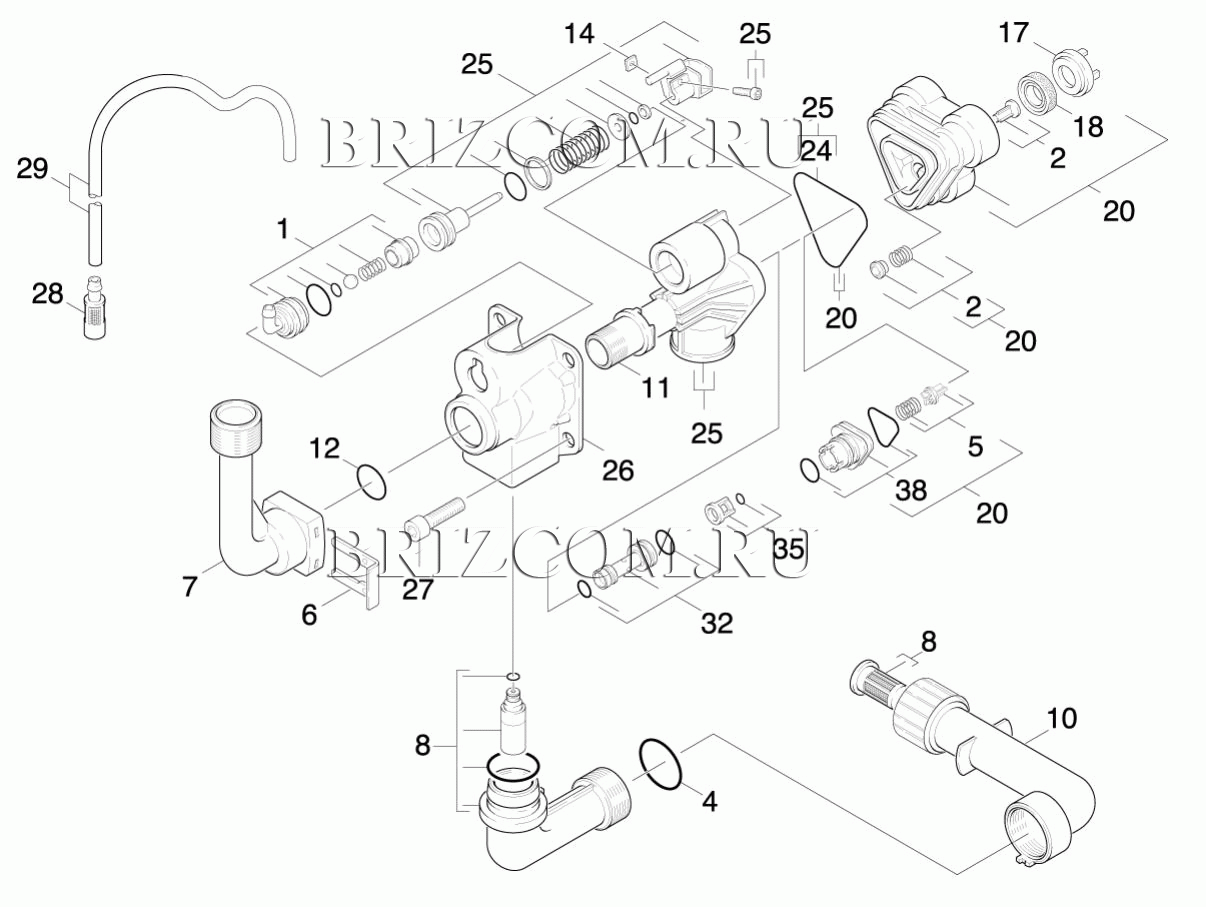 Karcher k3 схема запчасти