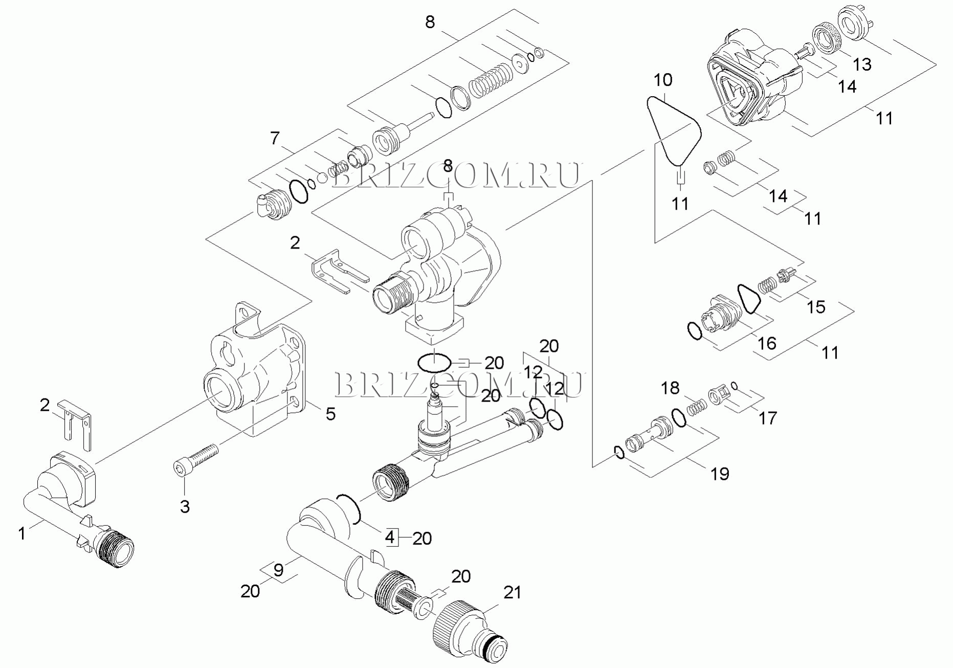 Karcher k3 схема запчасти