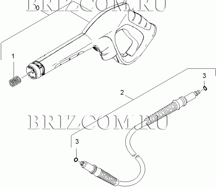Pучной пистолет-распылитель (0.110-896.0)