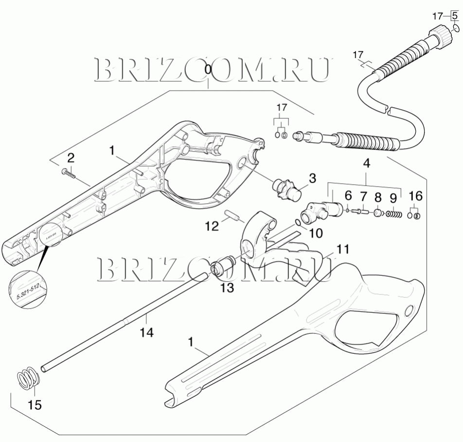 Pучной пистолет-распылитель (0.147-891.0)