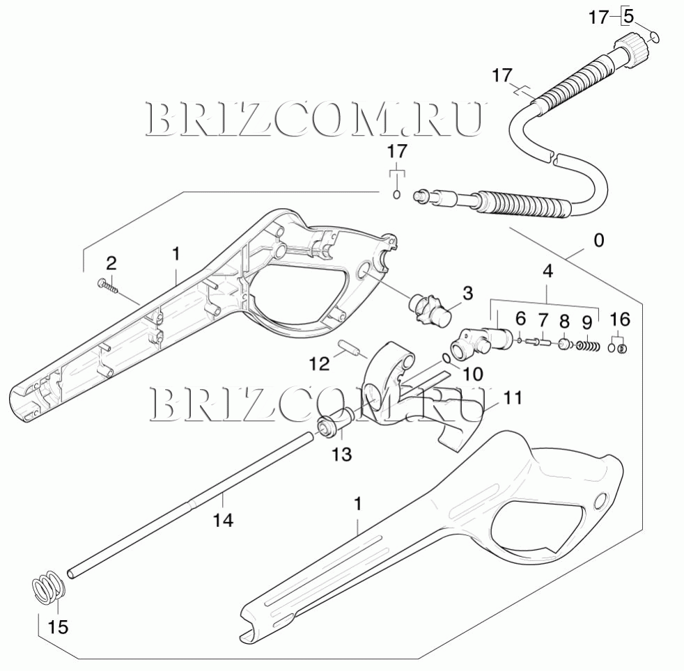 Pучной пистолет-распылитель (0.148-015.0)