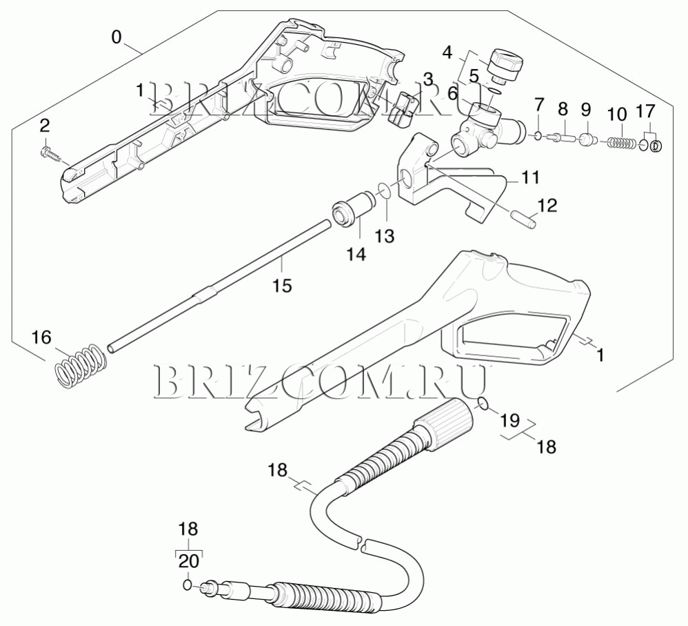 Pучной пистолет-распылитель (0.148-606.0)
