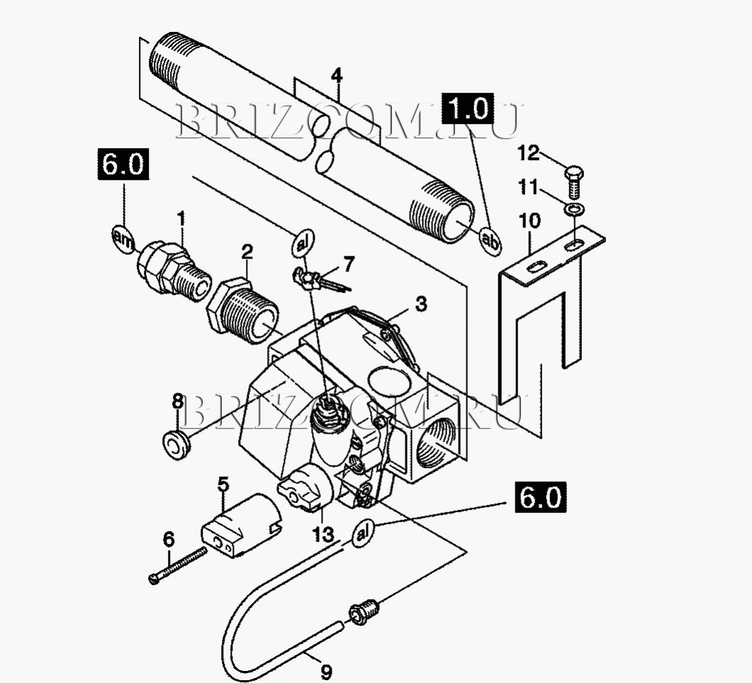 Газовый клапан (0.201-024.0)