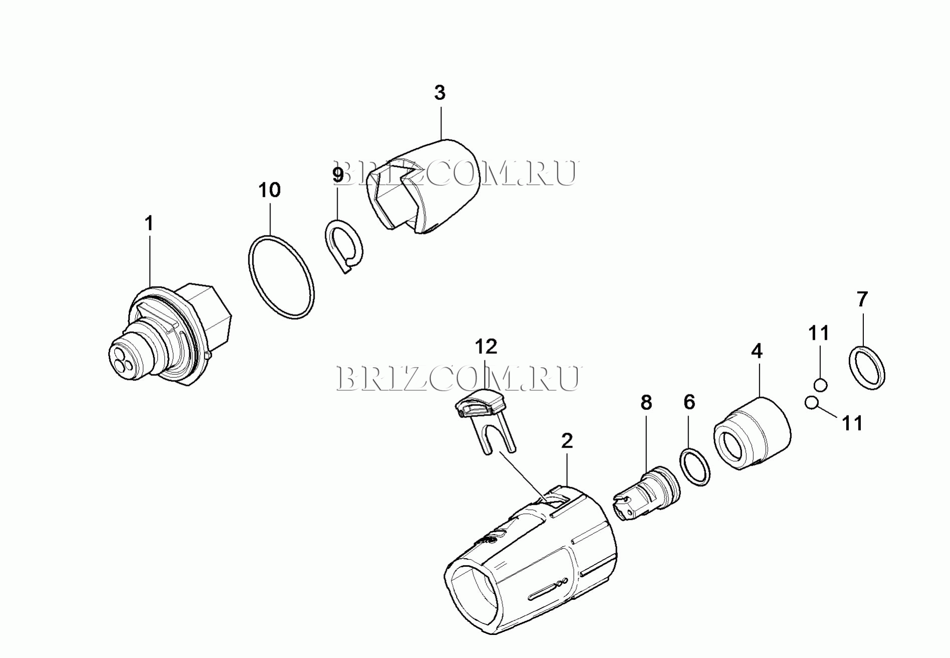 Трёхпозиционное сопло для замены 043 (4.767-152.0)